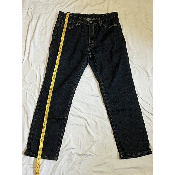 Men's Levi's 541 Athletic Taper Stretch Dark Wash Blue Jeans W30 L30 - Picture 4 of 7